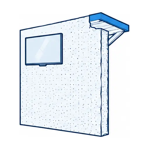 Schematic: Stucco patio or exterior wall
