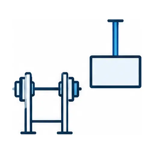 Schematic icon: Garage Gym TV Mounting