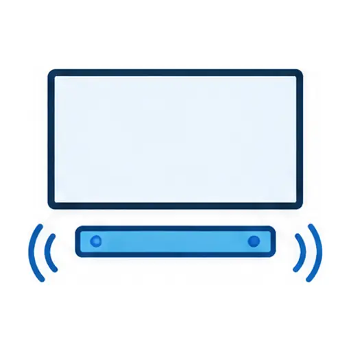 Schematic icon: Soundbar & Surround Setup